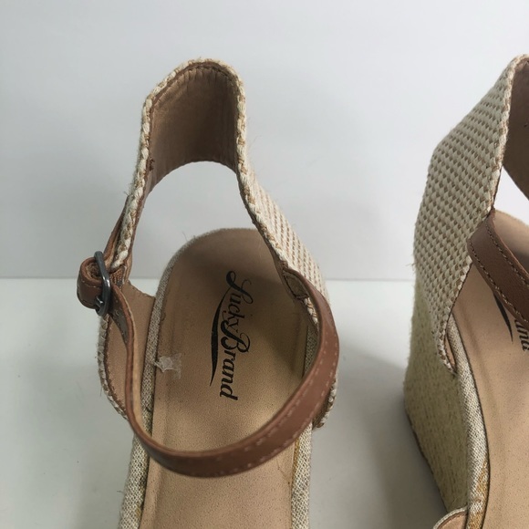 Lucky Brand Platform Sandals #10 - Picture 4 of 14